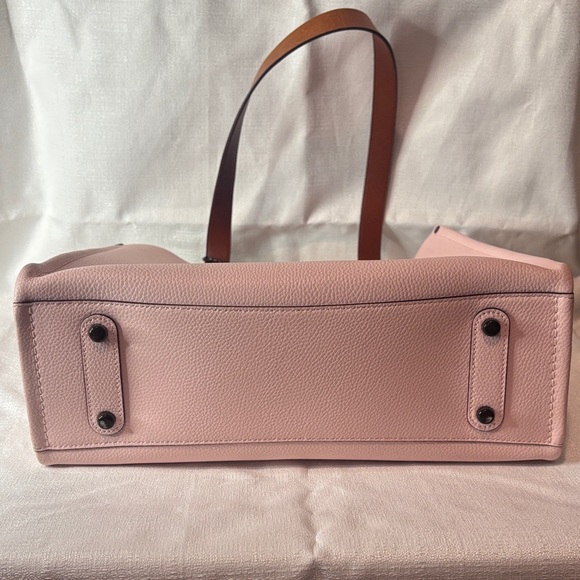 Coach Light Pink Leather Tote - Picture 4 of 9